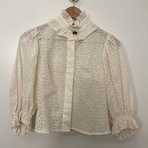 Sandro Top w/ Balloon Sleeves Size 0